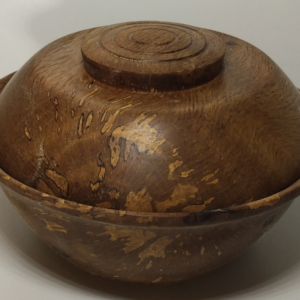 Live oak lidded bowl